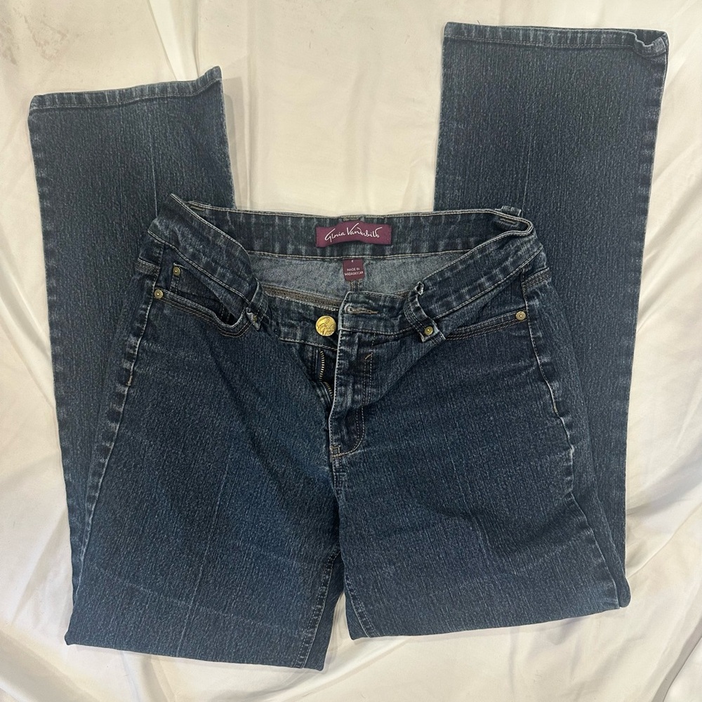 Gloria Vanderbilt Blue Straight Leg Jeans